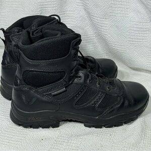 Thorogood Men Black Boots The Deuce Series‎ Waterproof 6″ Tactical Side Zip 10.5